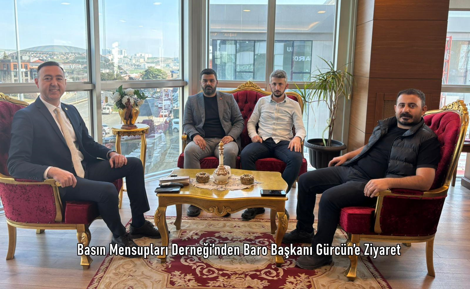 Basın Mensupları Derneği’nden Baro Başkanı Gürcün’e Ziyaret