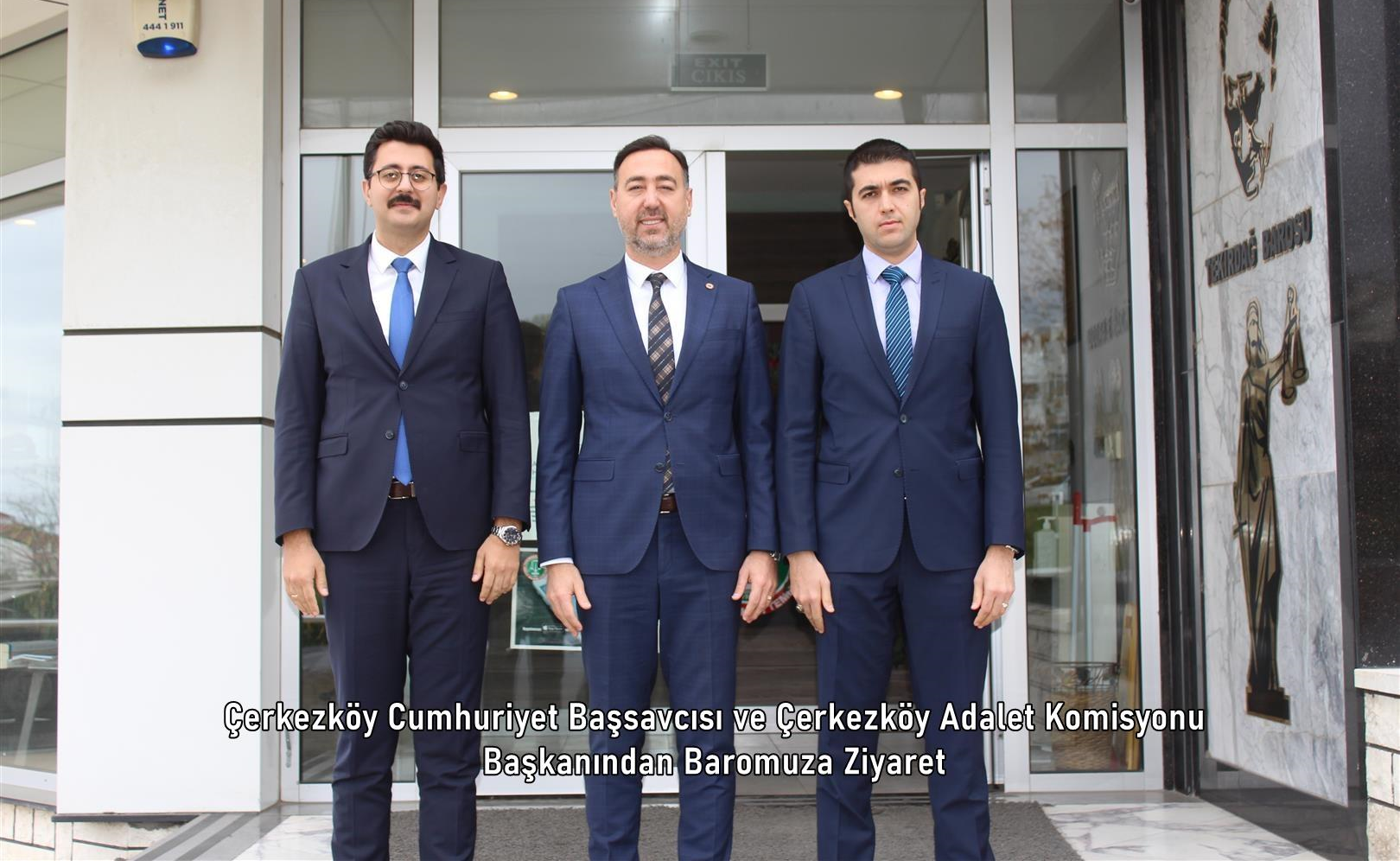 Çerkezköy Cumhuriyet Başsavcısı ve Çerkezköy Adalet Komisyonu  Başkanından Baromuza Ziyaret