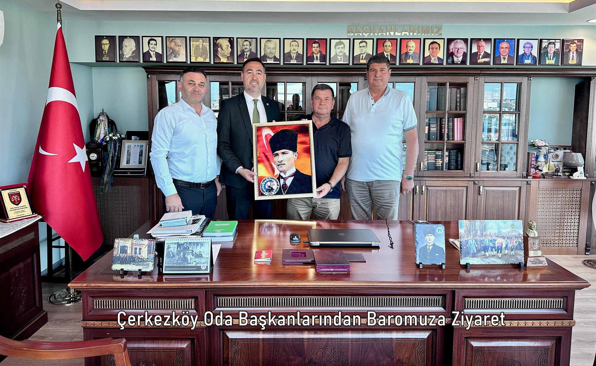 Çerkezköy Oda Başkanlarından Baromuza Ziyaret