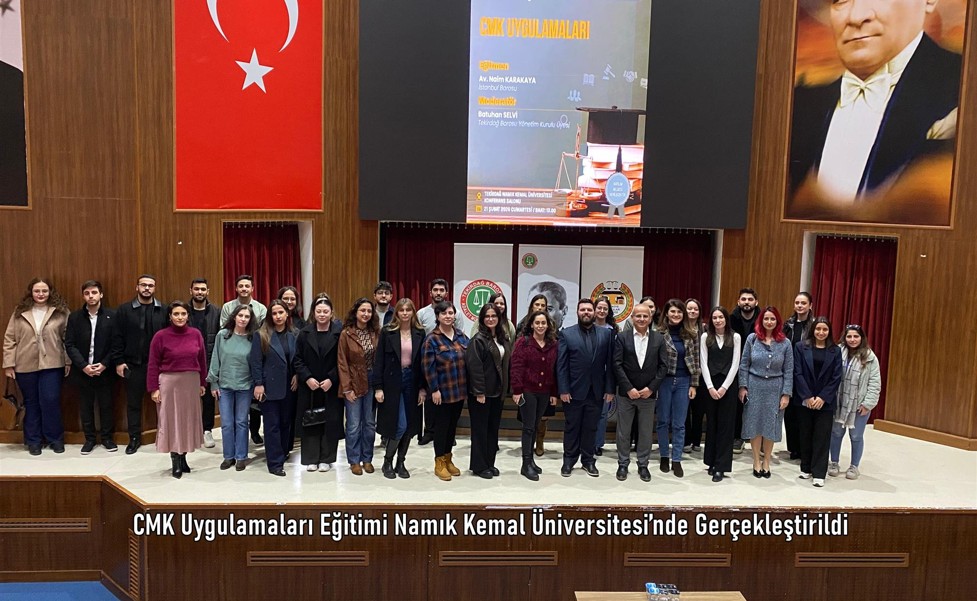 CMK Uygulamaları Eğitimi Namık Kemal Üniversitesi’nde Gerçekleştirildi