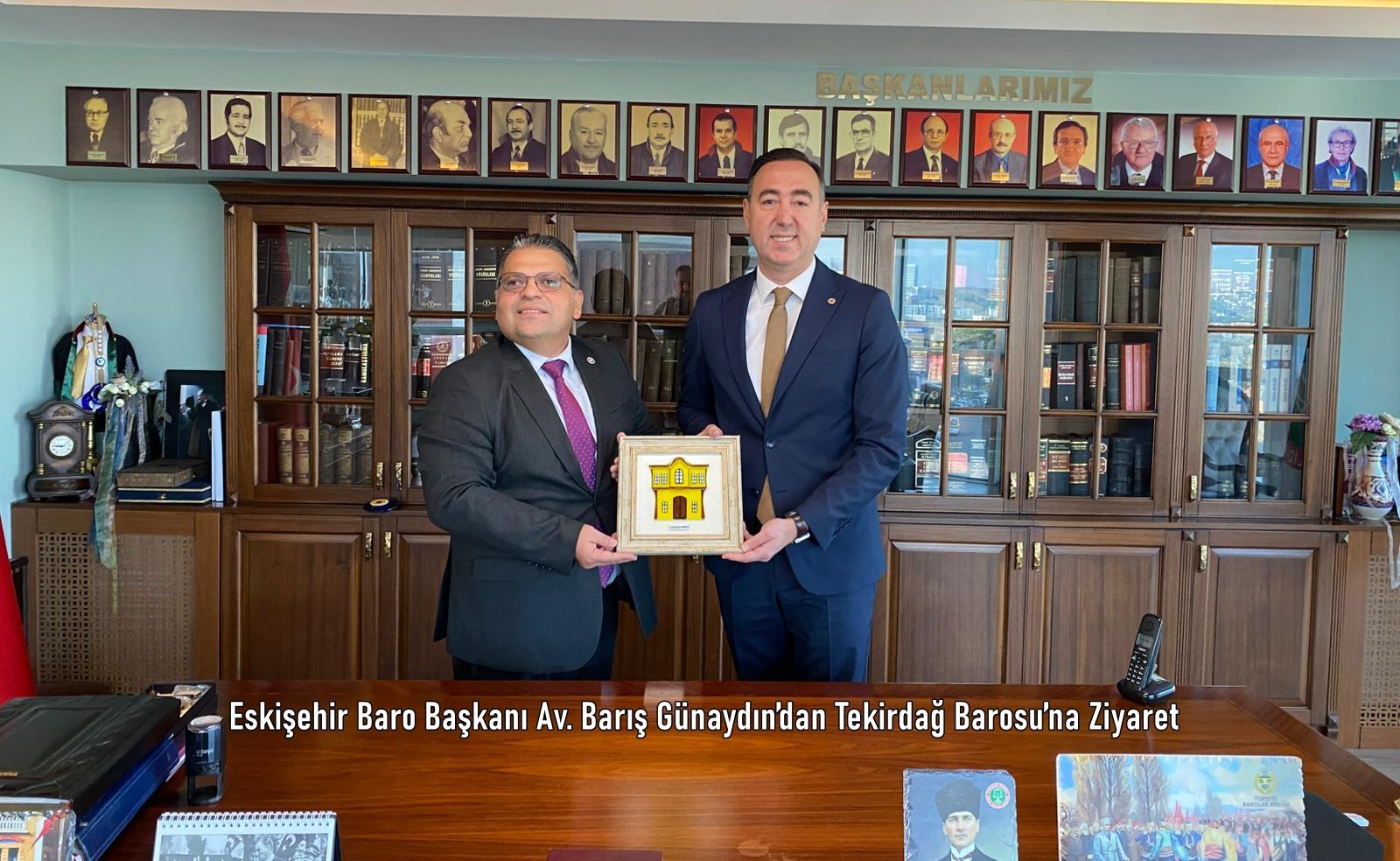 Eskişehir Baro Başkanı Av. Barış Günaydın’dan Tekirdağ Barosu’na Ziyaret