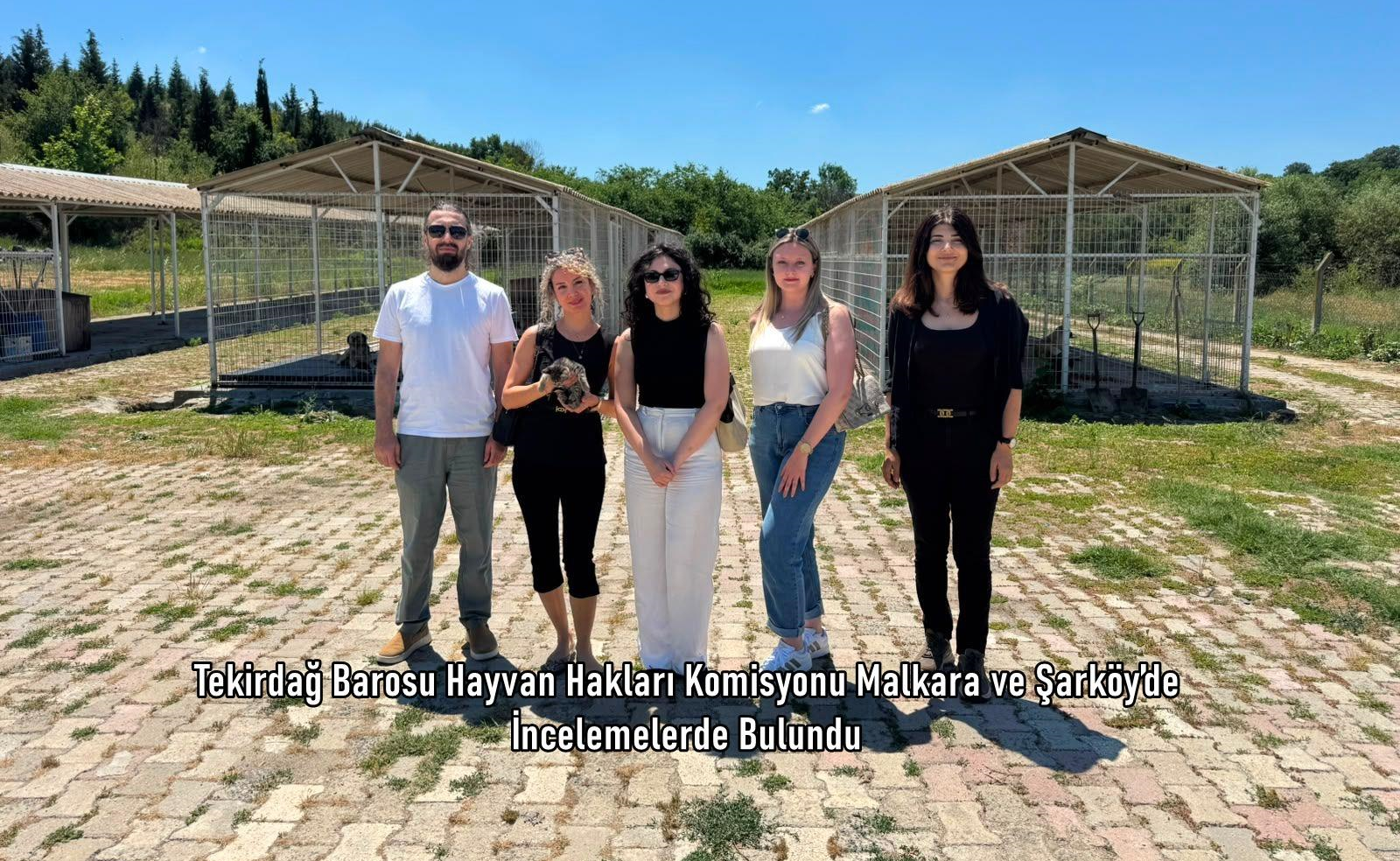 Tekirdağ Barosu Hayvan Hakları Komisyonu Malkara ve Şarköy’de İncelemelerde Bulundu