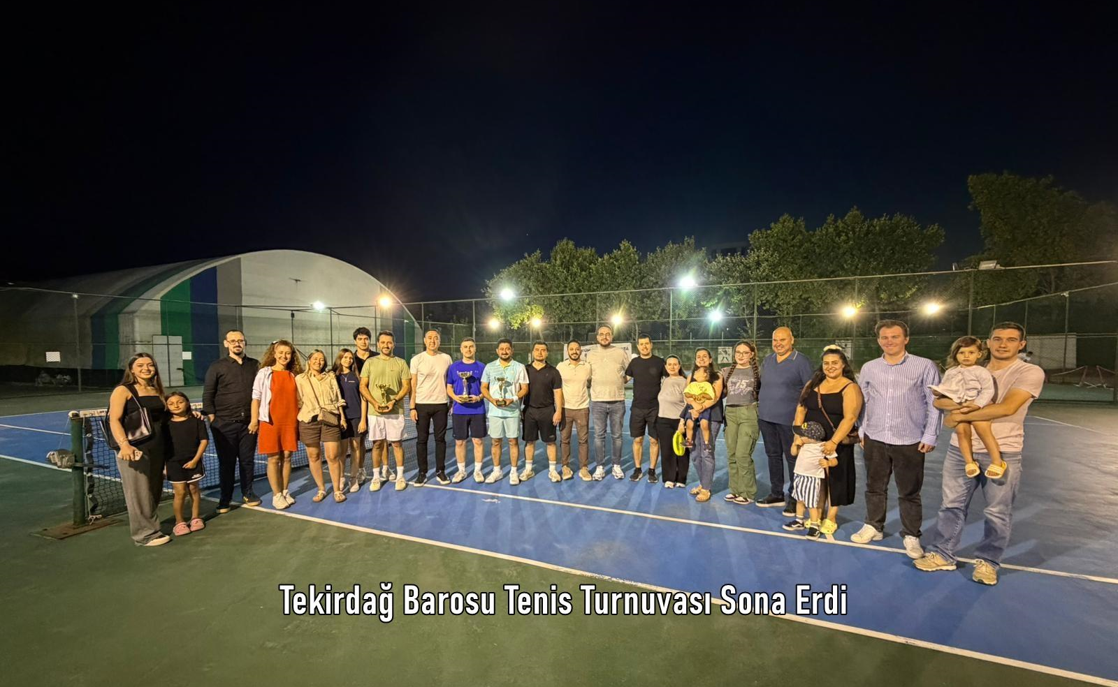 Tekirdağ Barosu Tenis Turnuvası Sona Erdi