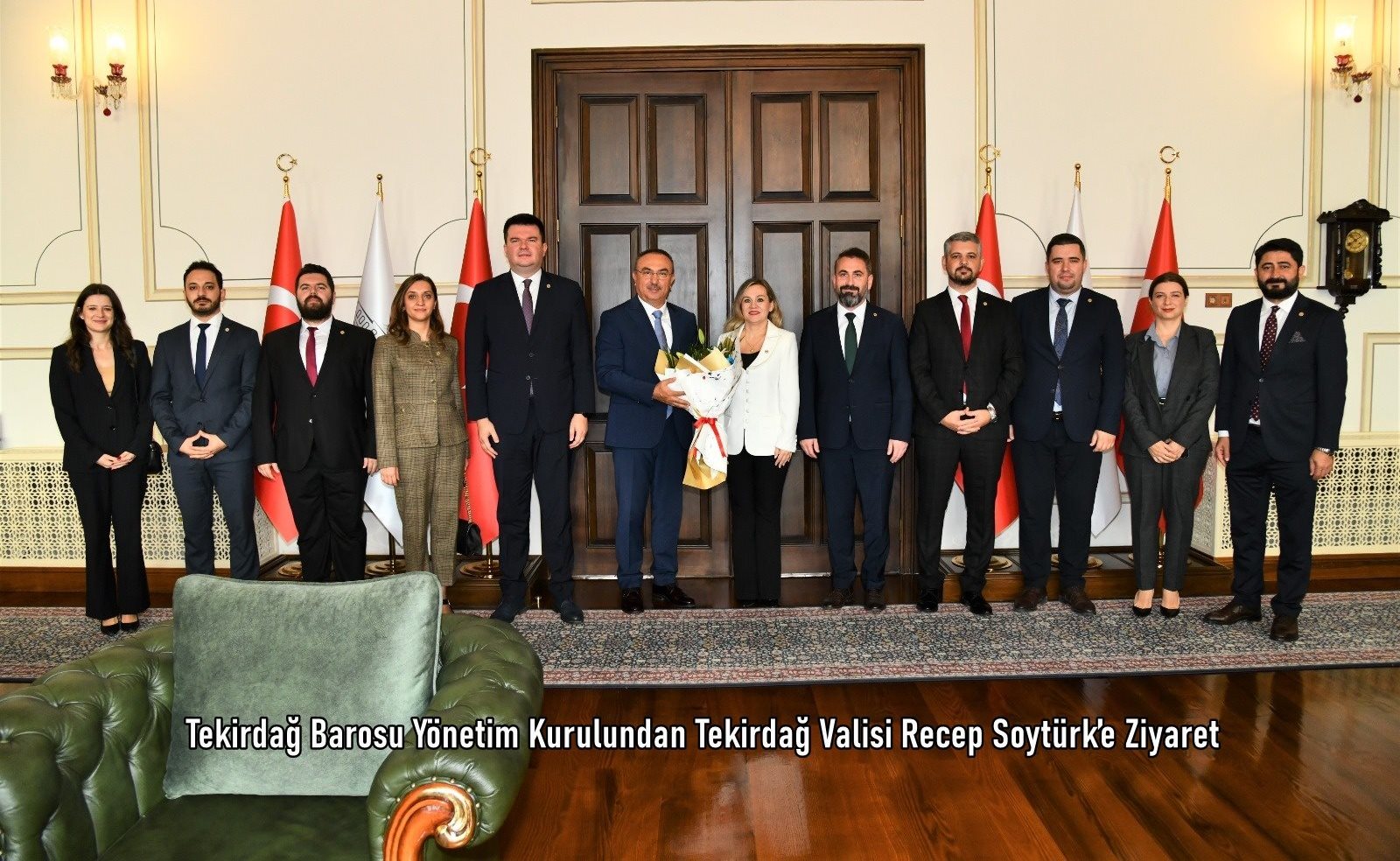 Tekirdağ Barosu Yönetim Kurulundan Tekirdağ Valisi Recep Soytürk’e Ziyaret