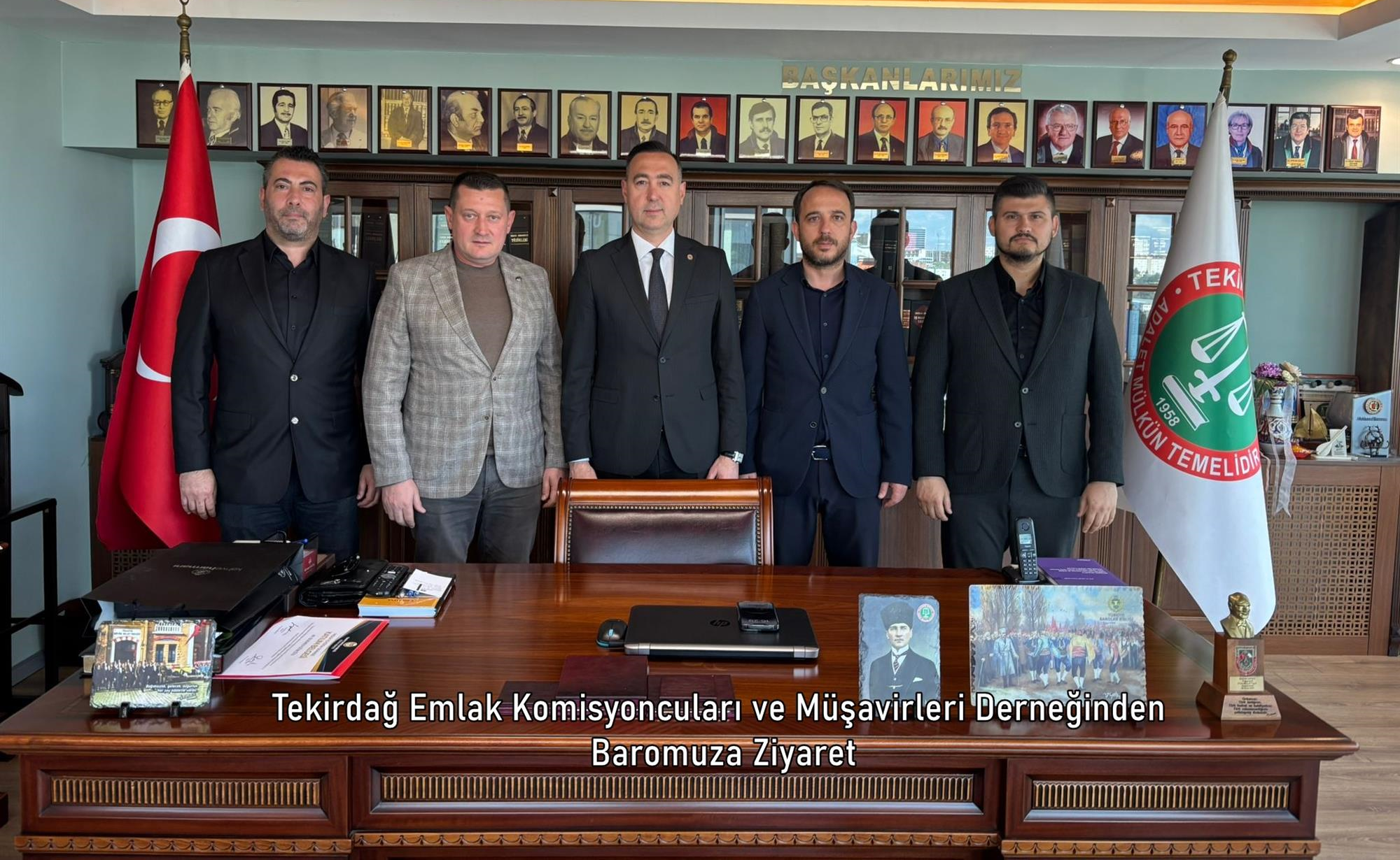 Tekirdağ Emlak Komisyoncuları ve Müşavirleri Derneğinden Baromuza Ziyaret