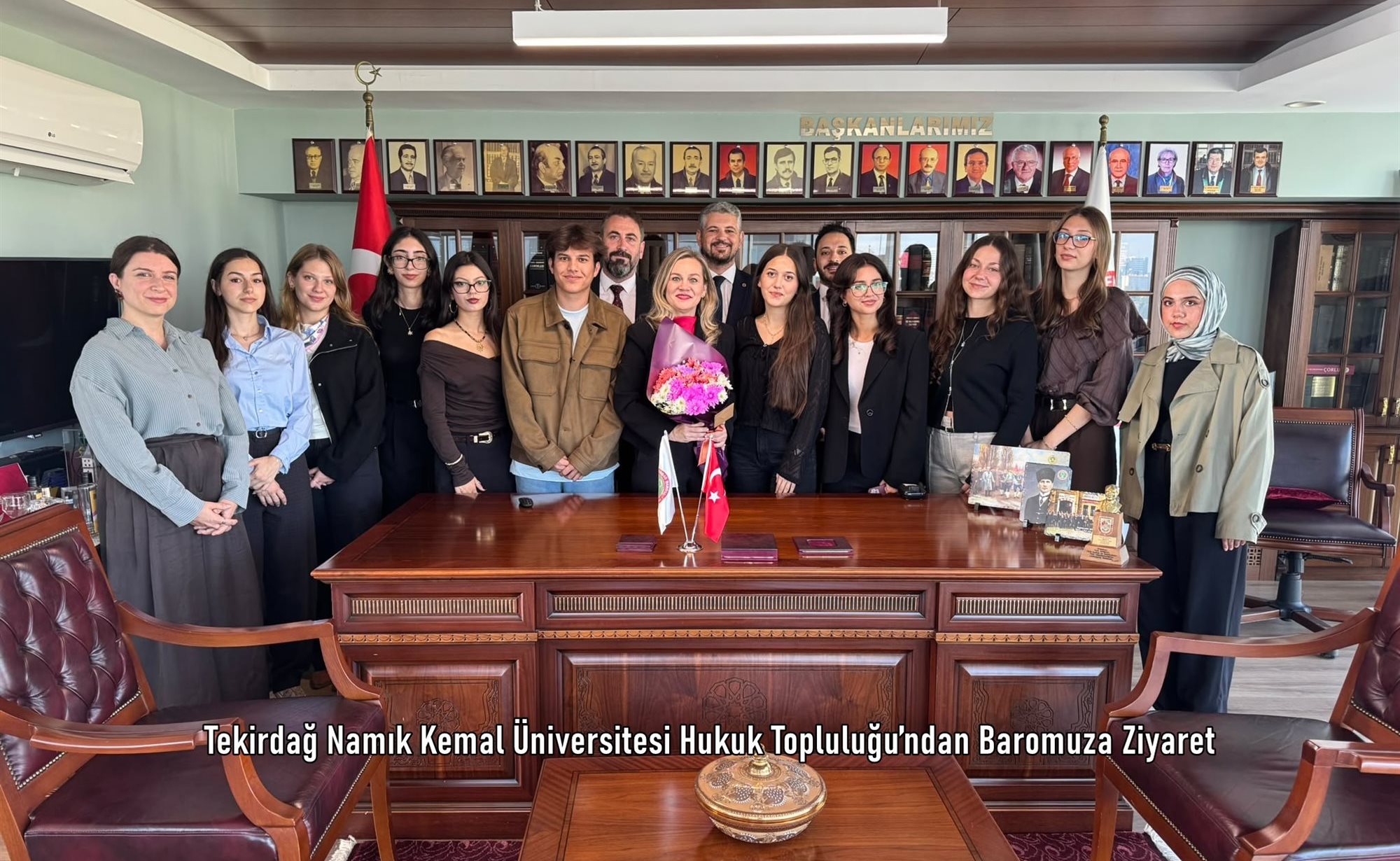 Tekirdağ Namık Kemal Üniversitesi Hukuk Topluluğu’ndan Baromuza Ziyaret