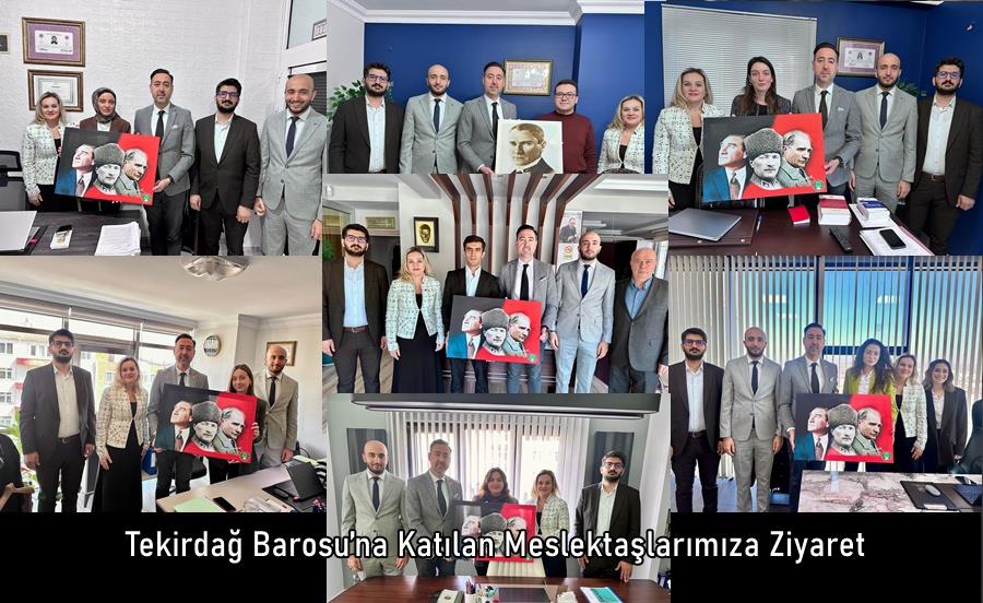 Tekirdağ Barosu’na Katılan Meslektaşlarımıza Ziyaret