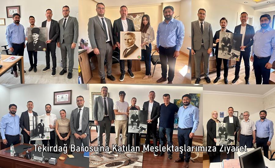 Tekirdağ Barosu’na Katılan Meslektaşlarımıza Ziyaret