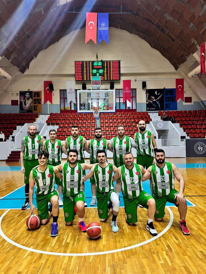 Tekirdağ Barosu Basketbol Takımı Adana’da Kürsüde Yer Aldı