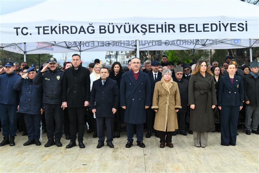 ATATÜRK’ÜN TEKİRDAĞ’A GELİŞİNİN 111. YIL DÖNÜMÜ ANMA PROGRAMI GERÇEKLEŞTİRİLDİ